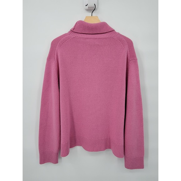 Wilfred Artizia Pink Turtleneck Sweater Pullover Lightweight Large - Picture 2 of 10